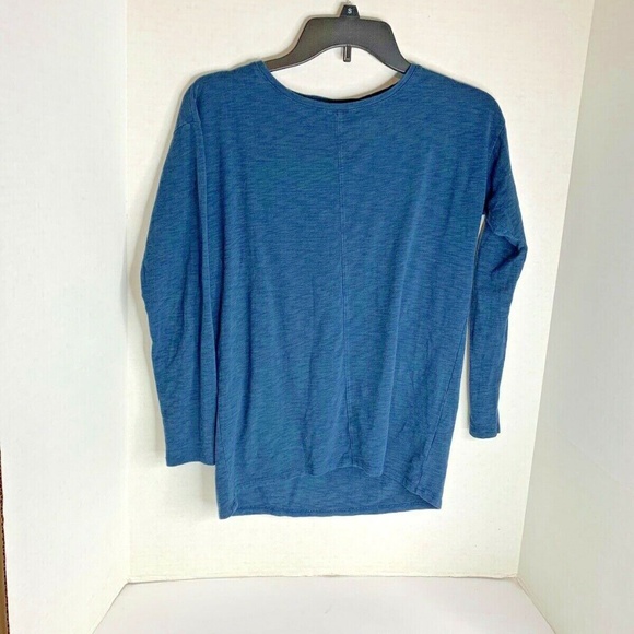 Max Studio Womens Sz XS Blue Long Sleeve Tee Athletic Top Shirt  18 in chest lay - Picture 1 of 3